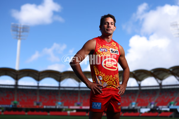 AFL 2024 Media - Gold Coast Indigenous Jumper 220424 - A-49173849