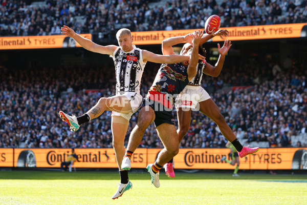 AFL 2024 Round 10 - Collingwood v Kuwarna - A-49487141