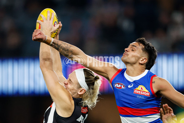 AFL 2024 Round 12 - Collingwood v Western Bulldogs - A-49859175