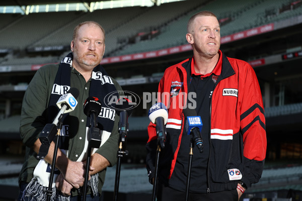 AFL 2023 Media - Carlton and Essendon Media Opportunity 090623 - A-49927174