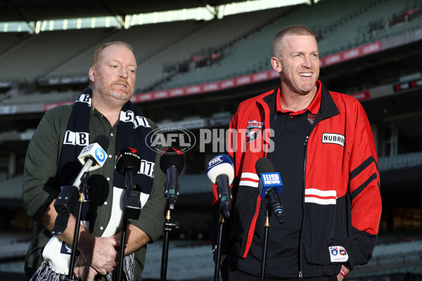 AFL 2023 Media - Carlton and Essendon Media Opportunity 090623 - A-49927872