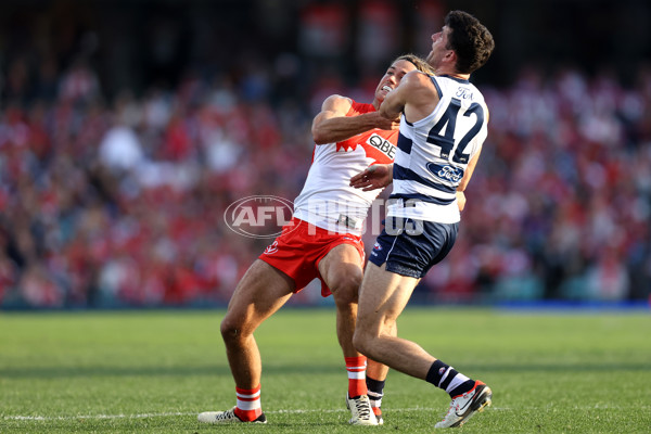 AFL 2024 Round 13 - Sydney v Geelong - A-50690452