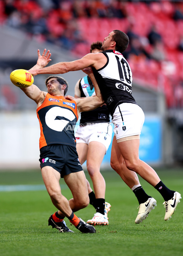 AFL 2024 Round 14 - GWS v Port Adelaide - A-51047144