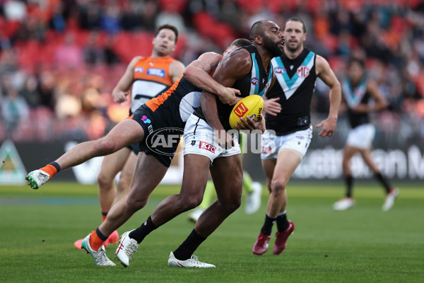 AFL 2024 Round 14 - GWS v Port Adelaide - A-51047215
