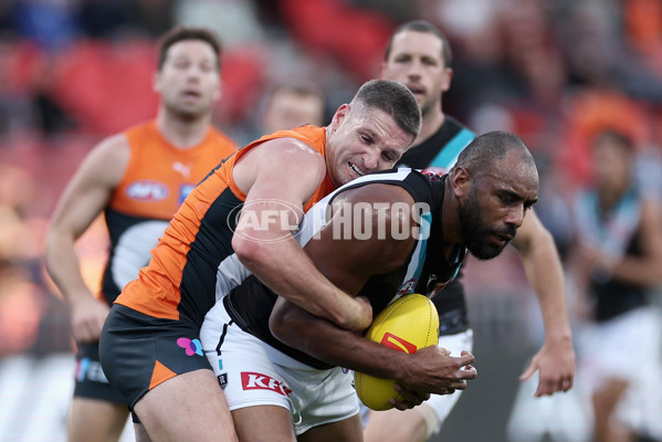 AFL 2024 Round 14 - GWS v Port Adelaide - A-51049264