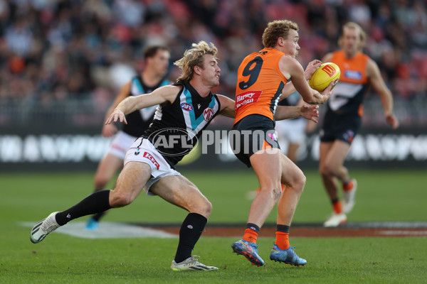 AFL 2024 Round 14 - GWS v Port Adelaide - A-51049306