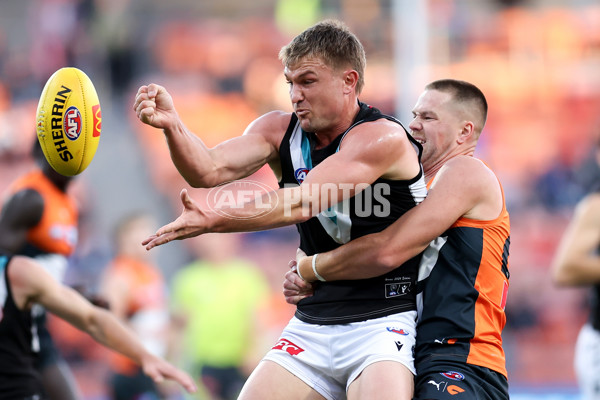 AFL 2024 Round 14 - GWS v Port Adelaide - A-51049314