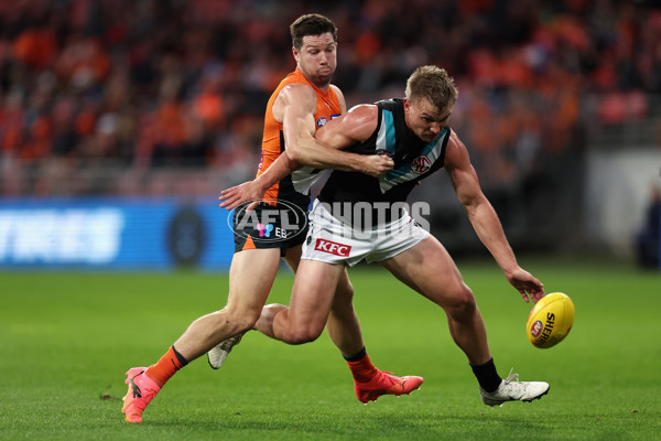 AFL 2024 Round 14 - GWS v Port Adelaide - A-51049926