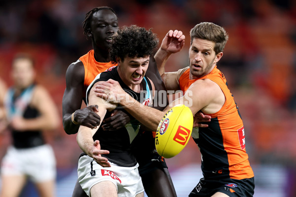 AFL 2024 Round 14 - GWS v Port Adelaide - A-51055380