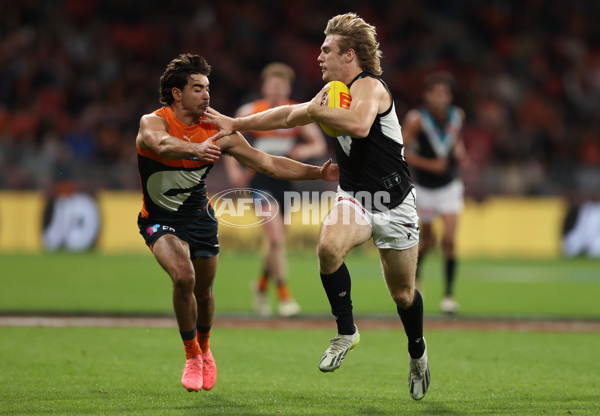 AFL 2024 Round 14 - GWS v Port Adelaide - A-51058709