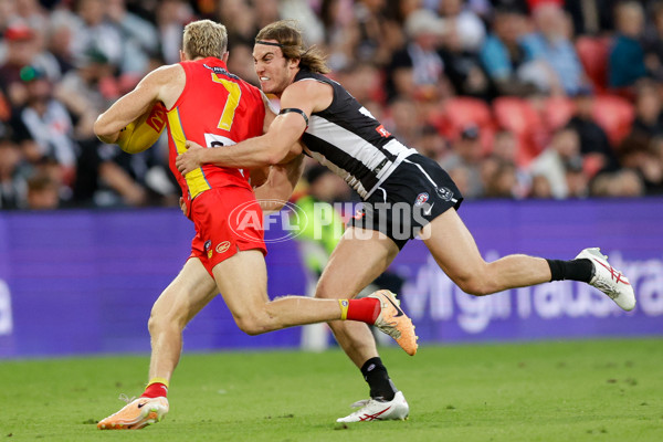 AFL 2024 Round 16 - Gold Coast v Collingwood - A-51444373