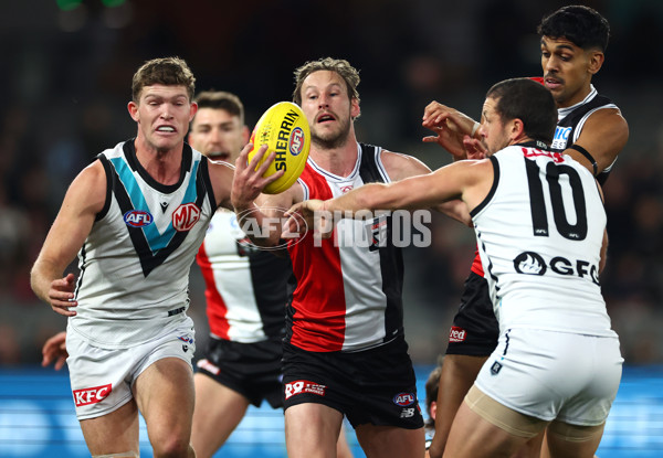 AFL 2024 Round 16 - St Kilda v Port Adelaide - A-51474911