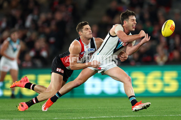 AFL 2024 Round 16 - St Kilda v Port Adelaide - A-51475087