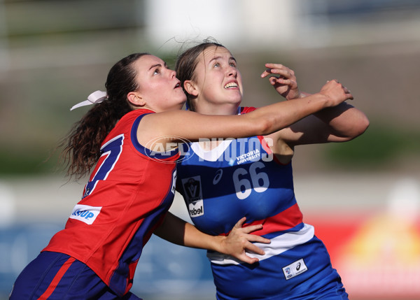 VFLW 2024 First Semi Final - Western Bulldogs v Port Melbourne - A-51659354