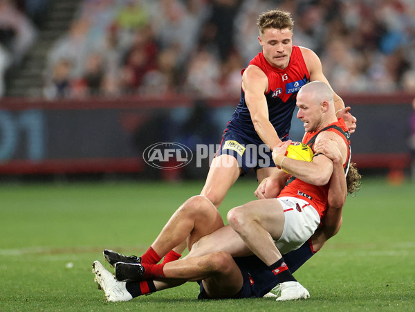 AFL 2024 Round 18 - Melbourne v Essendon - A-51833297