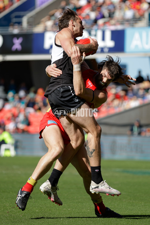 AFL 2024 Round 18 - Gold Coast v Port Adelaide - A-51839050