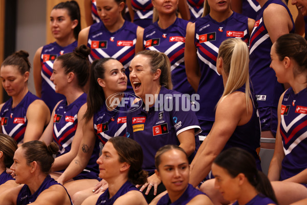 AFLW 2024 Media - Fremantle Team Photo Day - A-51991125