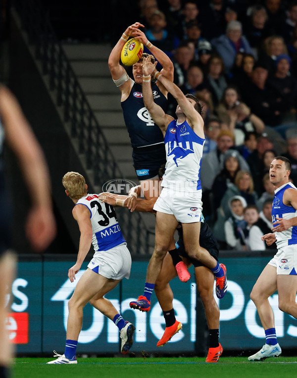 AFL 2024 Round 19 - Carlton v North Melbourne - A-52036328