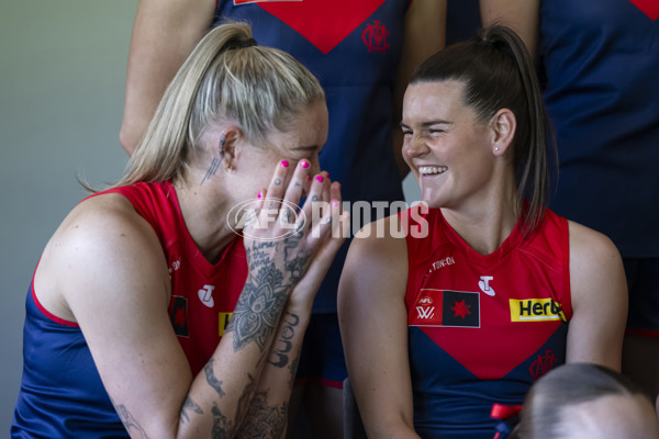 AFLW 2024 Media - Melbourne Team Photo Day - A-52055379