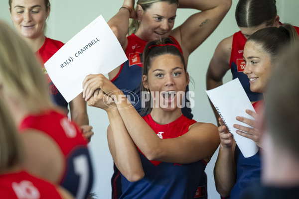 AFLW 2024 Media - Melbourne Team Photo Day - A-52055396