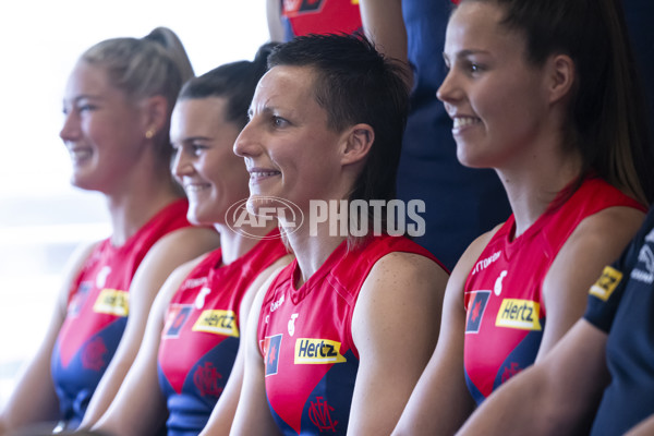 AFLW 2024 Media - Melbourne Team Photo Day - A-52055399