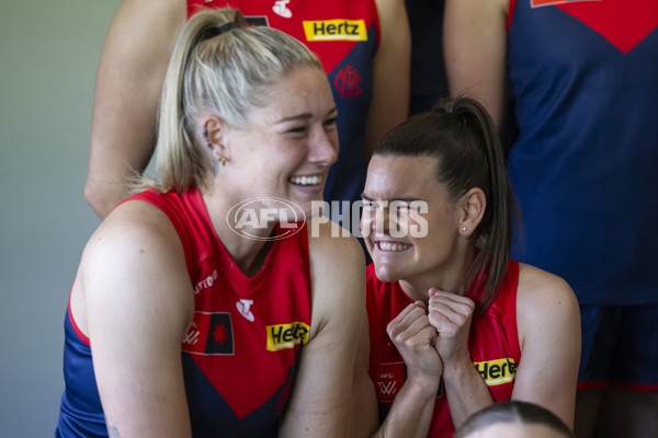AFLW 2024 Media - Melbourne Team Photo Day - A-52058541