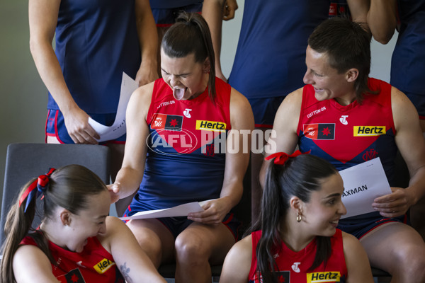 AFLW 2024 Media - Melbourne Team Photo Day - A-52058542