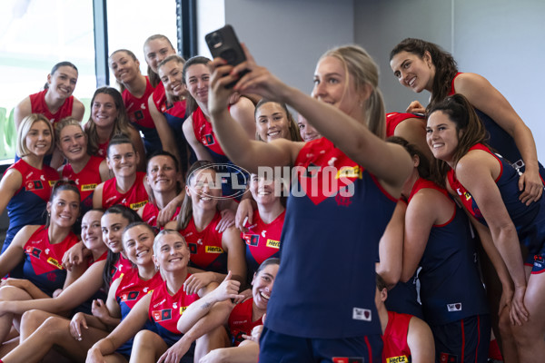 AFLW 2024 Media - Melbourne Team Photo Day - A-52058550