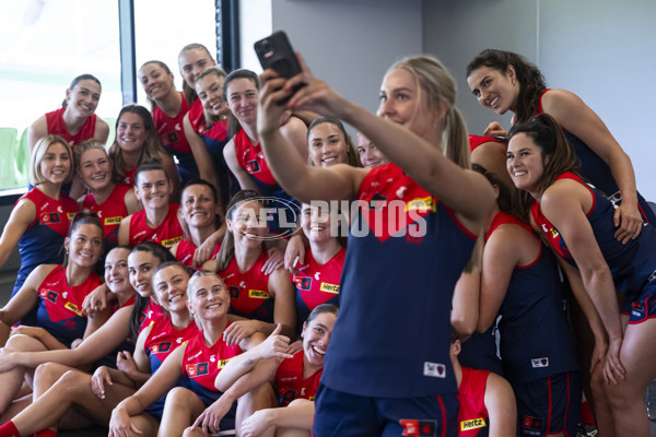 AFLW 2024 Media - Melbourne Team Photo Day - A-52058555