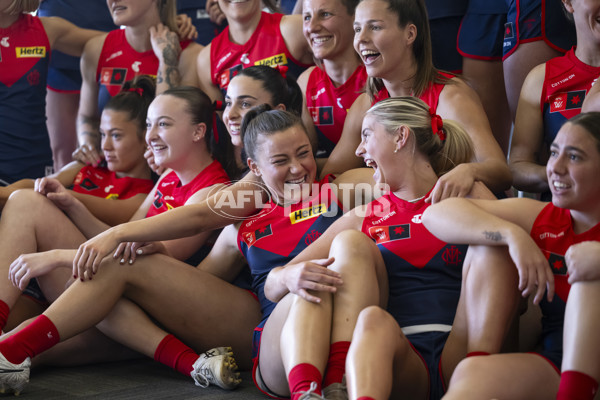 AFLW 2024 Media - Melbourne Team Photo Day - A-52058566