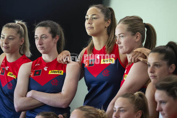 AFLW 2024 Media - Melbourne Team Photo Day - A-52058570