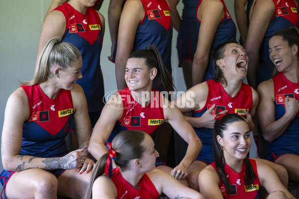 AFLW 2024 Media - Melbourne Team Photo Day - A-52058736