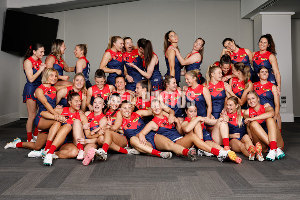 AFLW 2024 Media - Melbourne Team Photo Day - A-52058762