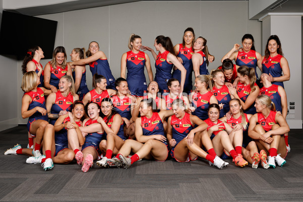 AFLW 2024 Media - Melbourne Team Photo Day - A-52058763