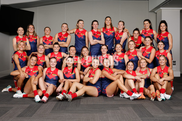 AFLW 2024 Media - Melbourne Team Photo Day - A-52058764