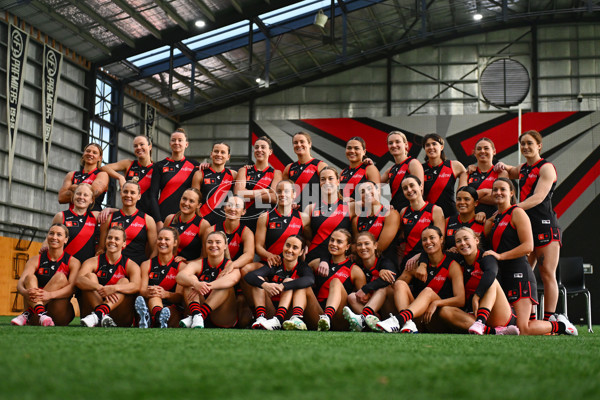 AFLW 2024 Media - Essendon Team Photo Day - A-52074140