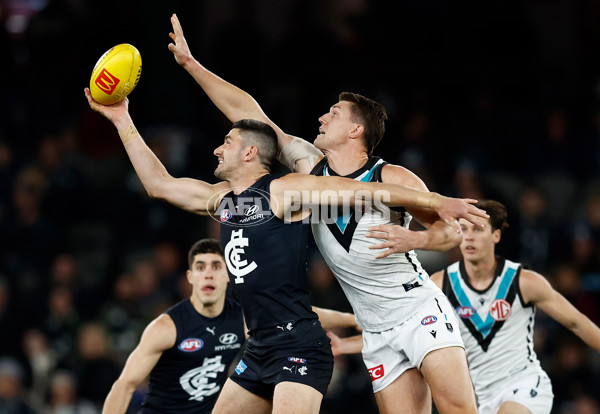 AFL 2024 Round 20 - Carlton v Port Adelaide - A-52161708