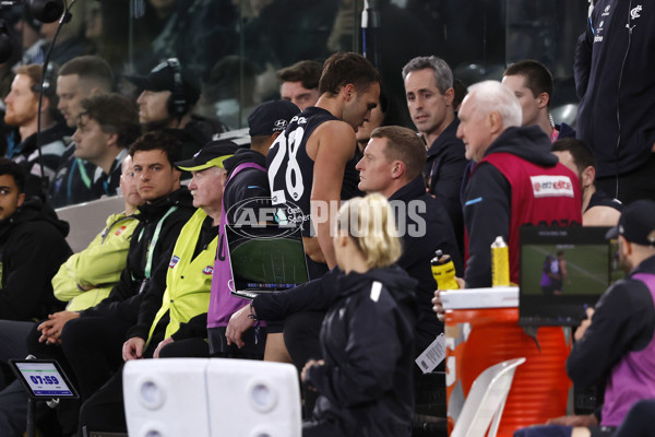 AFL 2024 Round 20 - Carlton v Port Adelaide - A-52163299