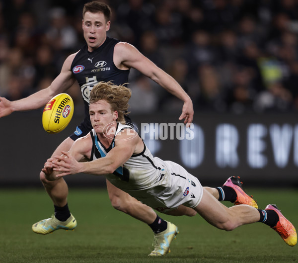 AFL 2024 Round 20 - Carlton v Port Adelaide - A-52163353