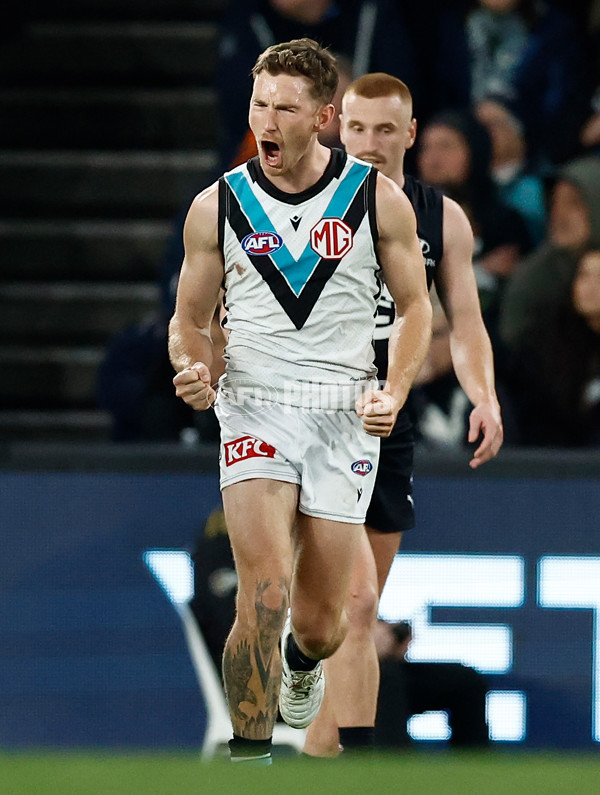 AFL 2024 Round 20 - Carlton v Port Adelaide - A-52166036