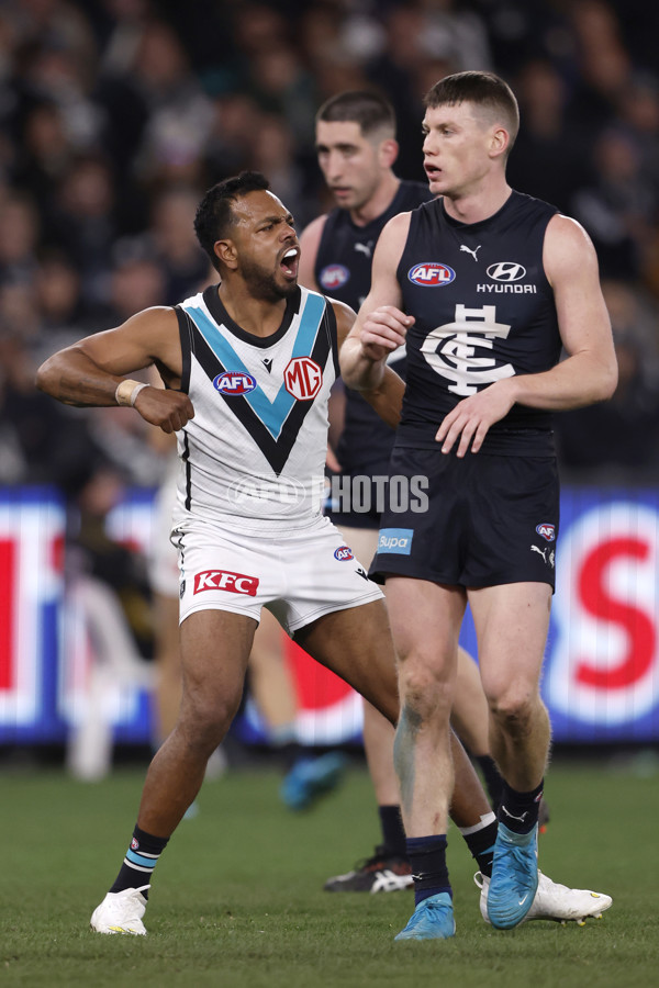 AFL 2024 Round 20 - Carlton v Port Adelaide - A-52166041