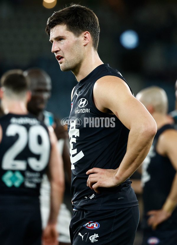 AFL 2024 Round 20 - Carlton v Port Adelaide - A-52169331