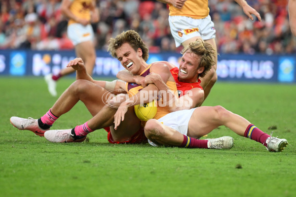 AFL 2024 Round 20 - Gold Coast v Brisbane - A-52182767