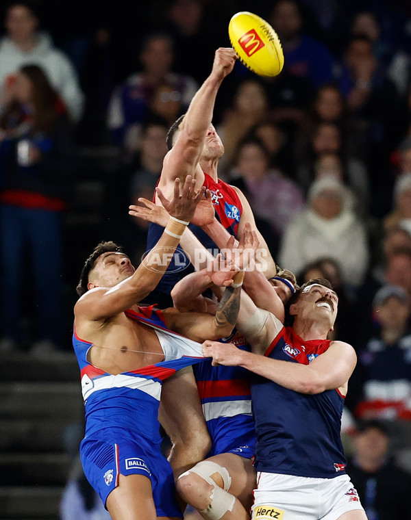 AFL 2024 Round 21 - Footscray v Melbourne - A-52442628