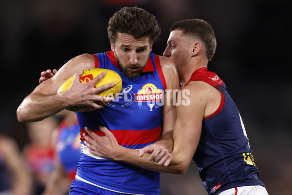 AFL 2024 Round 21 - Footscray v Melbourne - A-52445397