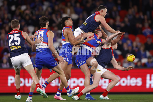 AFL 2024 Round 21 - Footscray v Melbourne - A-52445400
