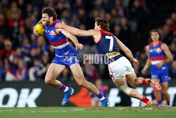 AFL 2024 Round 21 - Footscray v Melbourne - A-52445431