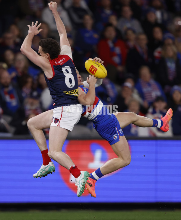 AFL 2024 Round 21 - Footscray v Melbourne - A-52445886