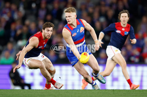 AFL 2024 Round 21 - Footscray v Melbourne - A-52445931
