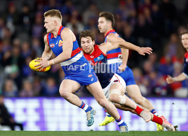 AFL 2024 Round 21 - Footscray v Melbourne - A-52445933